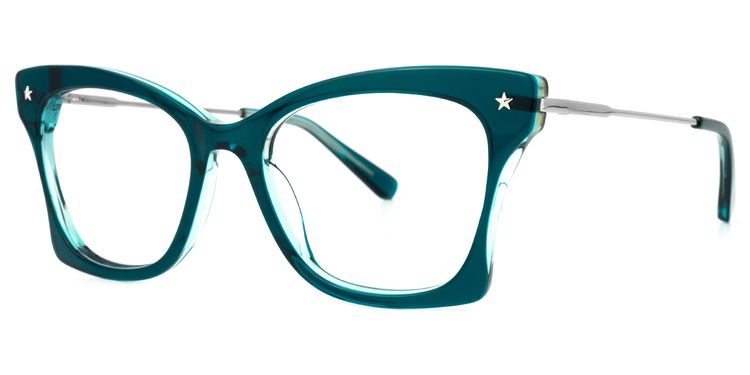 Tameron Butterfly Peacock-Blue Glasses