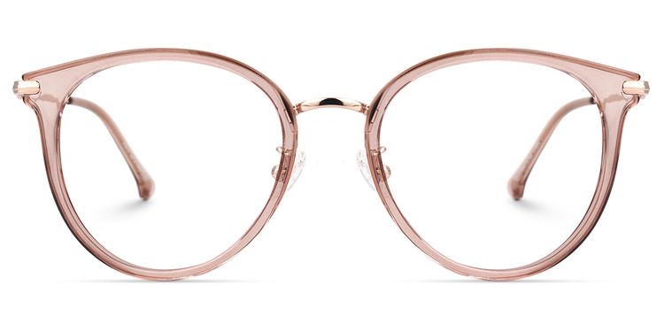 Yahaira Round Pink Glasses