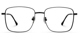 Earlene Square Black Glasses0
