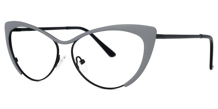 Ellen Cateye Gray Glasses