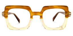 Nogueda Square Brown Glasses0