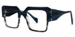 Chaundra Square Blue Glasses1