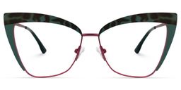Luperon Cateye Dark-Green Glasses0