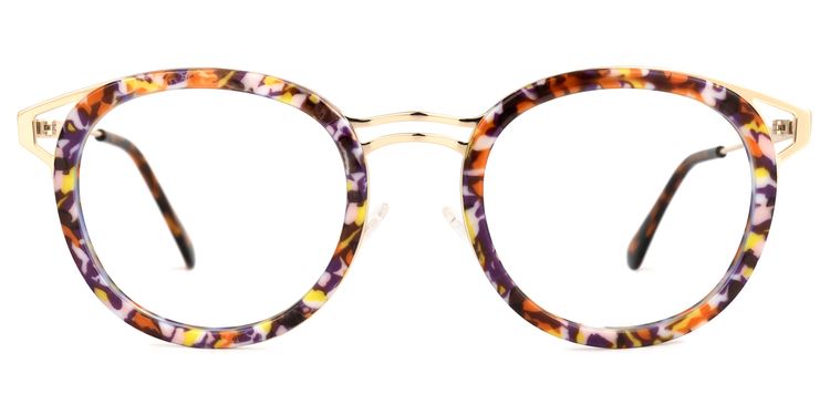 Nakesha Round Floral Glasses