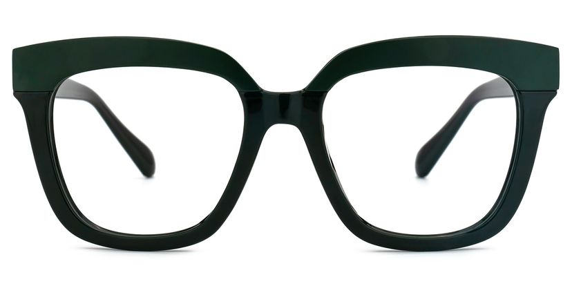 Cecelia Square Green Glasses