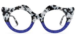 Brittney Geometric Marble Glasses0