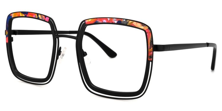 Polomsky Square Floral Glasses
