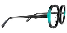 Raquell Square Turquoise Glasses2