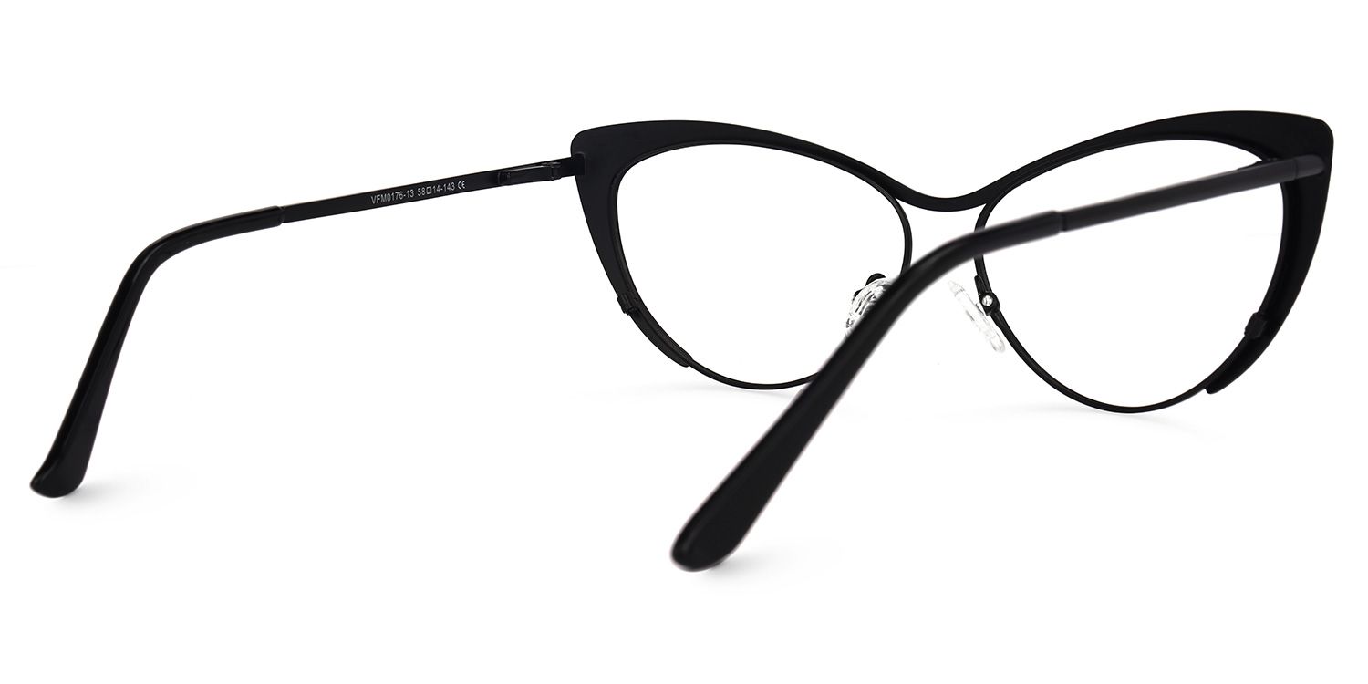 Cateye Black Glasses | Zeelool Eyeglasses3