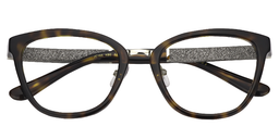 Hockey Cat Eye Dark Tortoise Glasses1