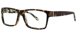Camouflage Pattern Rectangle Tortoise Glasses2
