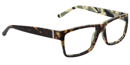 Camouflage Pattern Rectangle Tortoise Glasses4