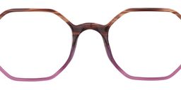 Adelaide Geometric Bright Pink Glasses5