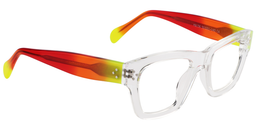 Eleanor Rectangle Orange Glasses3