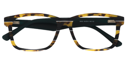 Alston Rectangle Gold Tortoise Glasses1