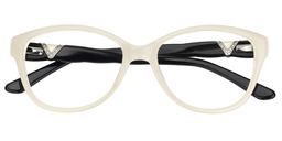 Candy Oval White Glasses1