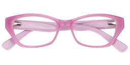 Isabella Rectangle Bright Pink Glasses1