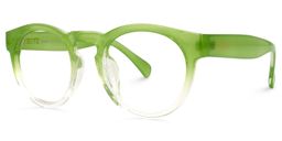Syckle Round Green Glasses1