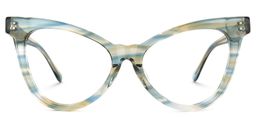Floscine Cateye Green Glasses0