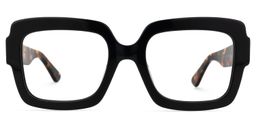 Enriquez Square Black Glasses0