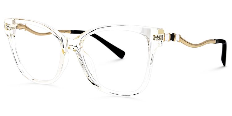 Stevens Cateye Clear Glasses