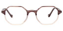 Adelaide Geometric Beige Glasses0