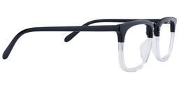 Earle Rectangle Black-Clear Glasses4