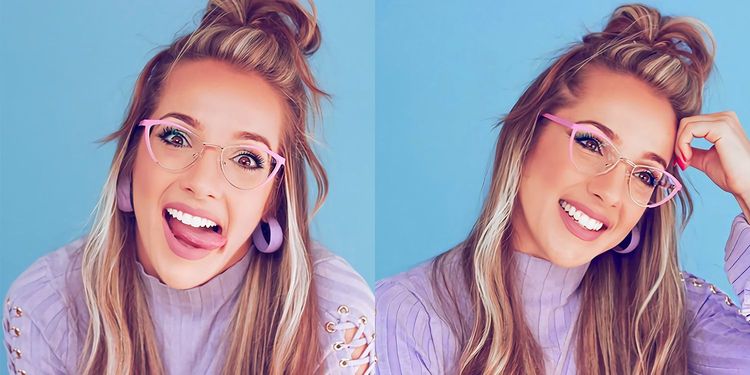 Sydney Cat Eye Pink Glasses