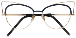 Logan Cat Eye Dark Blue Glasses1