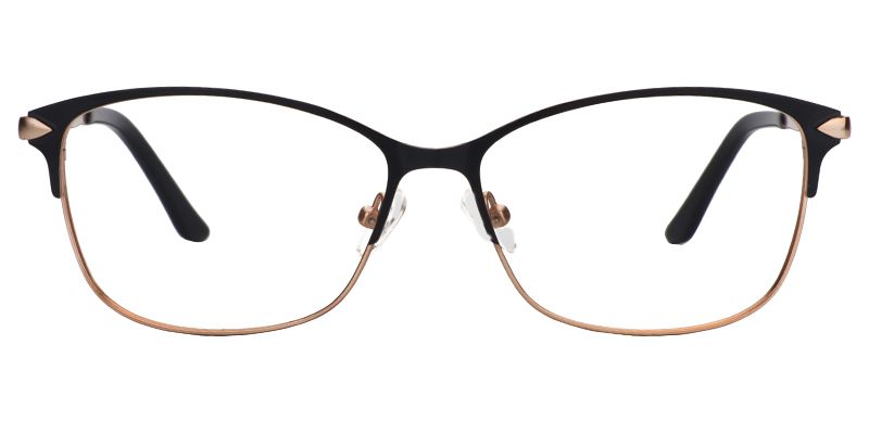 Vanessa Browline Black Eyeglasses