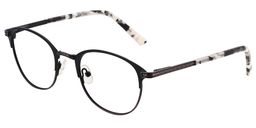 Beata Oval Black Glasses3