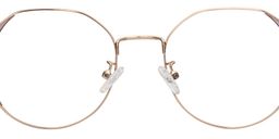 Vern Geometric Gold Glasses5