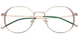 Vern Geometric Gold Glasses1