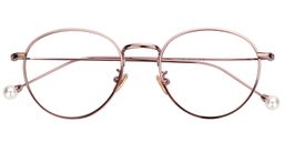 Angel Round Light Purple Glasses1