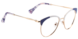 Chelsea Browline Blue Glasses3