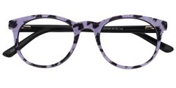 Valerie Round Purple Tortoise Glasses1