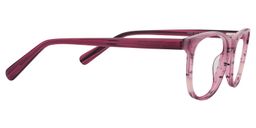 Charlene Rectangle Pink-Floral Glasses4