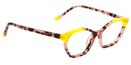 Kitty Cat Eye Yollow Glasses3