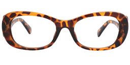 Lareina Rectangle Tortoise Glasses0