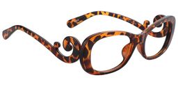 Lareina Rectangle Tortoise Glasses3