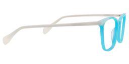 Daphne Rectangle Blue-Clear Glasses4