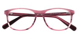 Charlene Rectangle Pink-Floral Glasses1