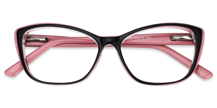 Fidelia Cat Eye Black Glasses