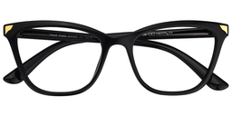 Katrina Cat Eye Black Glasses1