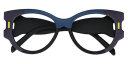 Jessie Round Blue Glasses1