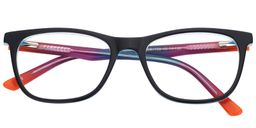 Aviva Rectangle Black Glasses1