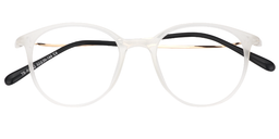 Lena Round Clear Glasses1