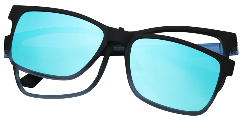 Solomon Clip-On Blue Glasses