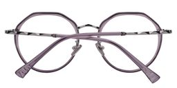 Laura Geometric Light Purple Glasses4