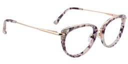 Adeline Browline Purple Floral Glasses5